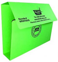 Pharmacy Prescription Folder (Green) with 1-inch Spine, 100 per Pack