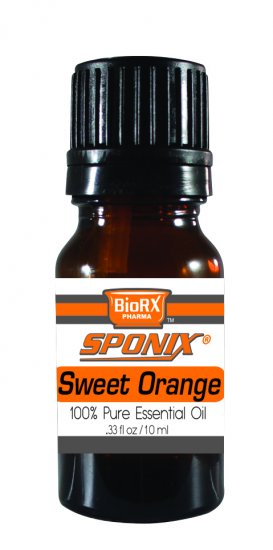 Sweet Orange Essential Oil - 100% Pure - Therapeutic Grade and Premium Quality - 10mL by Sponix - Click Image to Close