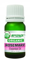 Best Organic Rosemary Essential Oil - Top Aromatherapy Oil - Therapeutic Grade and Premium Quality - 10 mL by Sponix
