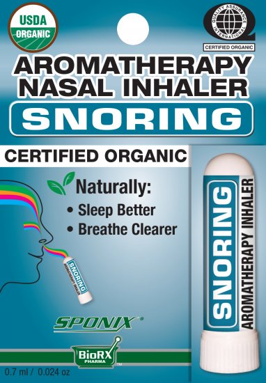 Nasal Inhaler Snoring Aromatherapy 0.7 ml by Sponix - Click Image to Close