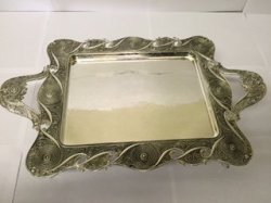 14" Rectangle Tray with Handle and Leg
