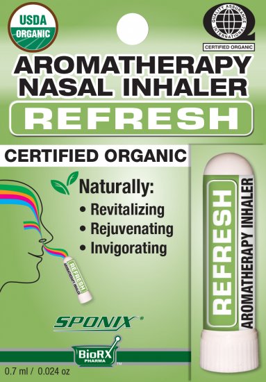 Nasal Inhaler Refresh Aromatherapy 0.7 ml by Sponix - Click Image to Close