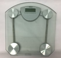 Harlyn BSD2300 Digital Body Weight Bathroom Scale - Tempered Glass - Clear - Step-on Technology - 330 lbs max weight