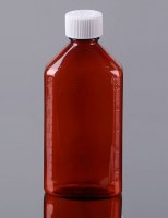 Pharmacy Oval Bottle AMBER 06 oz with CR Caps Included [QTY. 50]