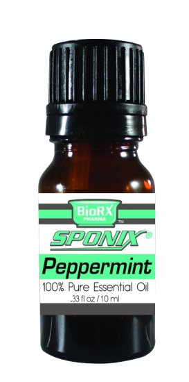 Peppermint Essential Oil - 100% Pure - Therapeutic Grade and Premium Quality - 10mL by Sponix - Click Image to Close