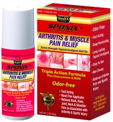 Sponix Arthritis & Muscle Pain Relief Roll-On (3 OZ)