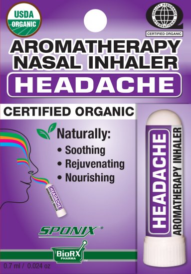 Nasal Inhaler Headache Aromatherapy 0.7 ml by Sponix - Click Image to Close