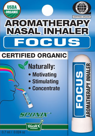 Nasal Inhaler Focus Aromatherapy 0.7 ml by Sponix - Click Image to Close
