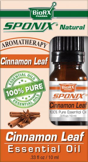 Cinnamon Leaf Essential Oil - 100% Pure - Therapeutic Grade and Premium Quality - 10mL by Sponix - Click Image to Close
