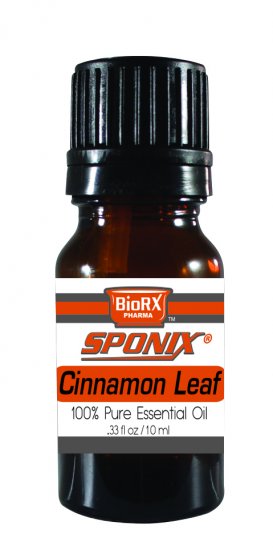 Cinnamon Leaf Essential Oil - 100% Pure - Therapeutic Grade and Premium Quality - 10mL by Sponix - Click Image to Close