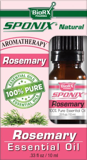 Rosemary Essential Oil - 100% Pure - Therapeutic Grade and Premium Quality - 10mL by Sponix - Click Image to Close