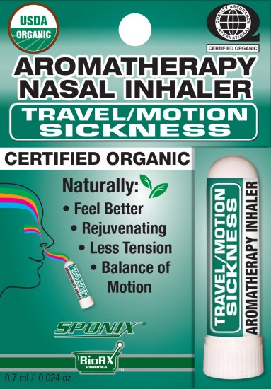 Nasal Inhaler Travel/Motion Aromatherapy 0.7 ml by Sponix - Click Image to Close