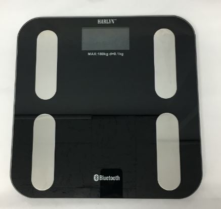 Harlyn BSF5000 Bluetooth Smart Body Weight Bathroom Scale - Body Fat & Body Hydration Calculator - Step-on Technology - Click Image to Close