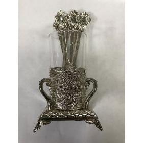 Cup with Fancy Teaspoons