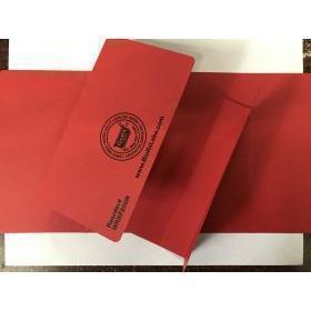 Pharmacy Prescription Folder (Red) with 1-inch Spine, 100 per Pack