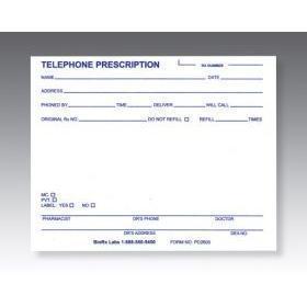 Pharmacy Telephone Prescription Pads PD2600 (100 Pads)