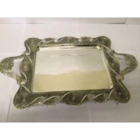 17" Rectangle Tray with Handle and Leg