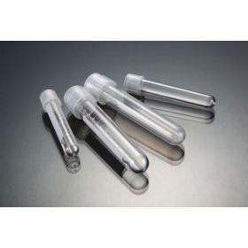 Culture Tubes, Round Bottom, Rimed, with Dual Position Cap, 17x100, Capacity 12ml, PS, (QTY. 725)