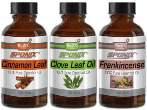 Top Essential Oil Gift Set - Best 3 Aromatherapy Oil - Cinnamon, Clove, Frank - Therapeutic Grade and Premium Quality - 1 oz