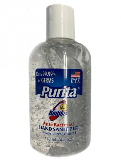 Hand Sanitizer Gel 4oz - 24 bottles per box - Click Image to Close