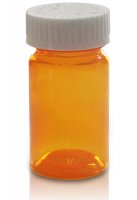 Pharmacy Vials with Twist-Pro Cap, AMBER 11 DR, Caps Included [QTY. 300]