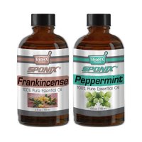 Top Essential Oil Gift Set - Best 2 Aromatherapy Oil -Frankincense and Peppermint - Therapeutic Grade and Premium Quality - 4 oz