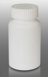 Pharmacy Vials Mega-Pro WHITE 80 DR 300cc, Caps Included [QTY. 60]