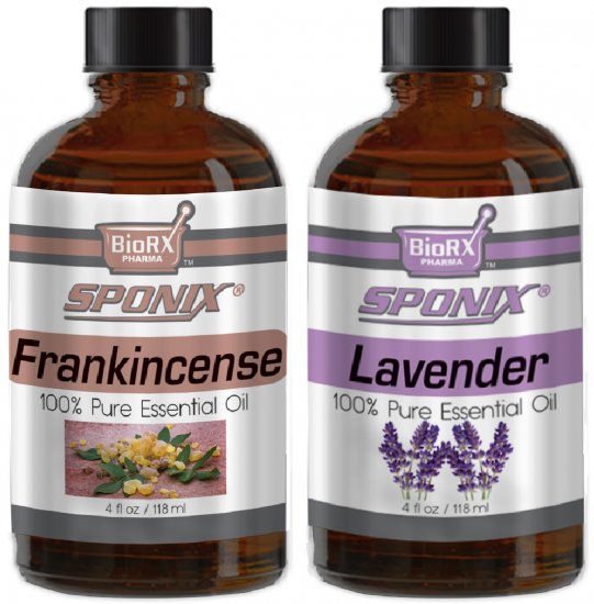 Top Essential Oil Gift Set - Best 2 Aromatherapy Oil - Frankincense and Lavender - Therapeutic Grade and Premium Quality - 4 oz - Click Image to Close