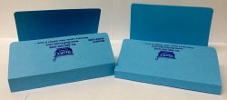 Pharmacy Prescription Folder (Blue) with 1-inch Spine, 100 per Pack