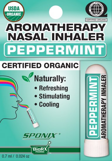 Nasal Inhaler Peppermint Aromatherapy 0.7 ml by Sponix - Click Image to Close