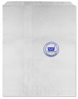 Pharmacy Prescription Bags White 8.5 X 11 (Flat/Pinch Bottom) 2000 per Case [Without Print]