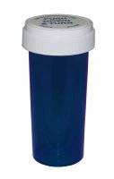 Pharmacy Vials with Reversible Cap, BLUE 20 Dram Dual Purpose, Caps Included [QTY. 270]
