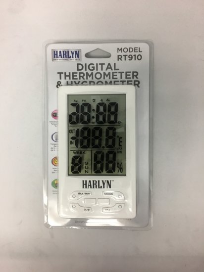 Harlyn RT910 Digital Thermometer and Hygrometer - Indoor Humidity Monitor and Humidity Gauge Indicator - Click Image to Close