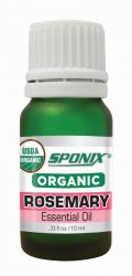 Best Organic Rosemary Essential Oil - Top Aromatherapy Oil - Therapeutic Grade and Premium Quality - 10 mL by Sponix