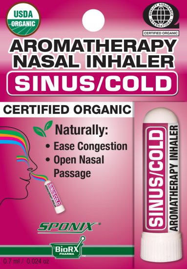 Nasal Inhaler Sinus/Cold Aromatherapy 0.7 ml by Sponix - Click Image to Close
