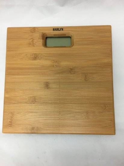 Harlyn BSB2100 Digital Body Weight Bathroom Scale - Natural Bamboo - Step-on Technology - 330 lbs max weight - Click Image to Close