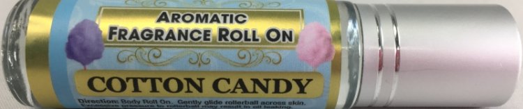 Best Cotton Candy Body Roll On - Fragrance Oil Infused Aromatherapy Roller Oils - 10 mL by Sponix - Click Image to Close