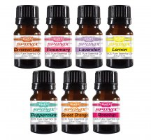 Top Essential Oil Gift Set - Best 7 Aromatherapy Oils - Lavender, Cinnamon Leaf, Peppermint, Sweet Orange, Rosemary, Lemon, Rose