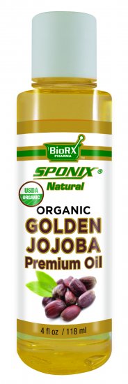 Best Jojoba Oil - Top 100% Pure Jojoba Oil for Skincare and Haircare - Premium Grade USDA Organic - 4 oz by Sponix - Click Image to Close