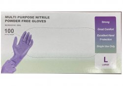 Nitrile Gloves (Latex Free/Powder Free) Color: Blue, Size: Medium (10 boxes of 100 gloves)QTY/Case: 1,000 Gloves per case