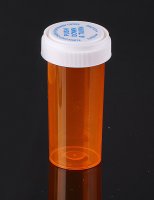 Pharmacy Vials with Reversible Cap, AMBER 40 Dram Dual Purpose, Caps Included [QTY. 130]