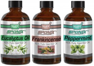 Top Essential Oil Gift Set - Best 3 Aromatherapy Oil - Eucal, Frank and Pepper - Therapeutic Grade and Premium Quality - 1 oz