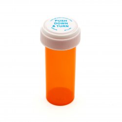 Pharmacy Vials with Reversible Cap, AMBER 20 Dram Dual Purpose, Caps Included [QTY. 270]