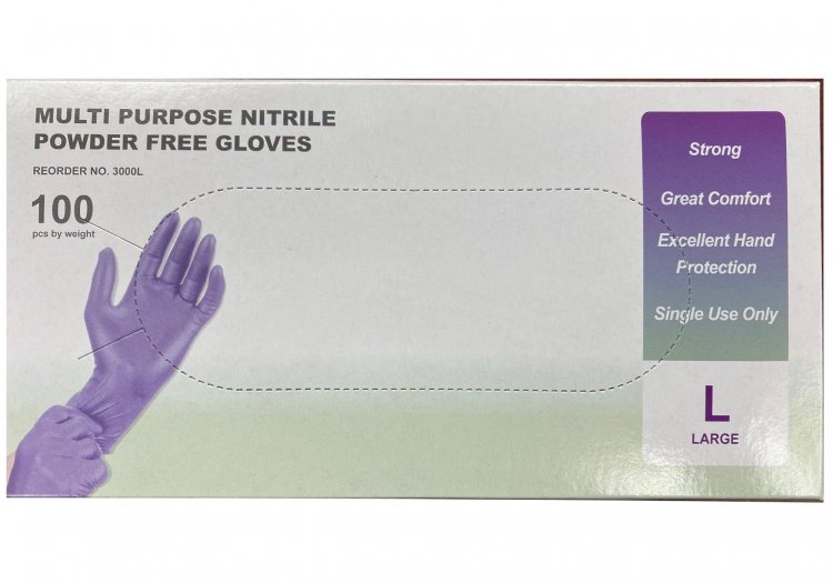 Nitrile Gloves (Latex Free/Powder Free) Color: Blue, Size: Medium (10 boxes of 100 gloves)QTY/Case: 1,000 Gloves per case - Click Image to Close