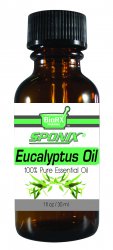 Eucalyptus Essential Oil - 100% Pure - Therapeutic Grade and Premium Quality - 30mL by Sponix