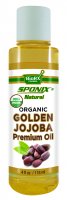 Best Jojoba Oil - Top 100% Pure Jojoba Oil for Skincare and Haircare - Premium Grade USDA Organic - 4 oz by Sponix