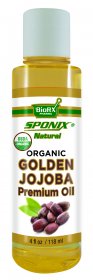Best Jojoba Oil - Top 100% Pure Jojoba Oil for Skincare and Haircare - Premium Grade USDA Organic - 4 oz by Sponix