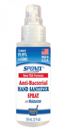 Hand Sanitizer Spray with 75% ISO Alcohol plus H2O2 2 OZ Pack of 20 - Click Image to Close