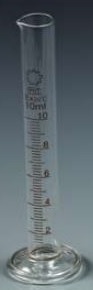 Pharmacy Glass Measuring Cylinder 10ml (Qty 5) - Click Image to Close