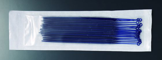 Plastic Inoculating Loop, 1uL, Rigid, Dark Blue, 200mm, 20 per